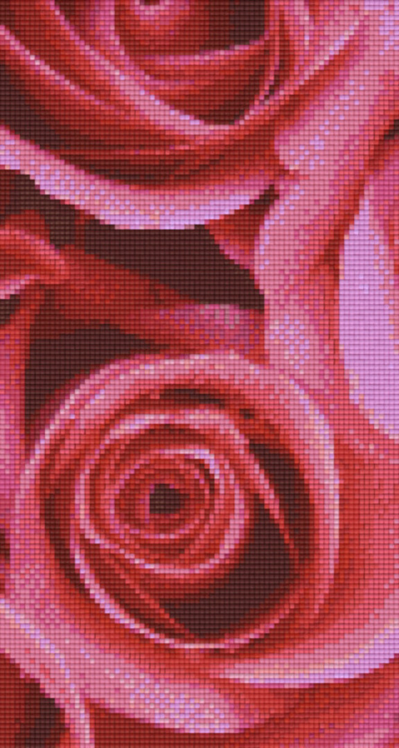 Roses 1 Six [6] Baseplate PixleHobby Mini-mosaic Art Kits image 0